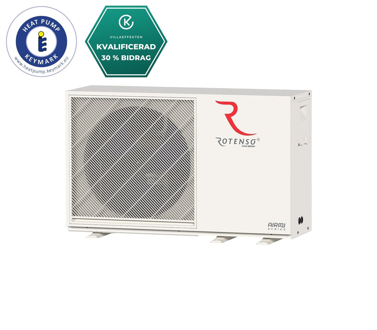 Rotenso Airmi Nordic Pro 6 kW Monoblock luft-vattenvärmepump Monoblock- KlimaTime