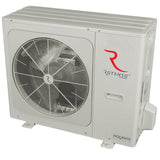 Rotenso Aquami Nordic Master Split 11 kW luft-vattenvärmepump utedel från sidan - KlimaTime