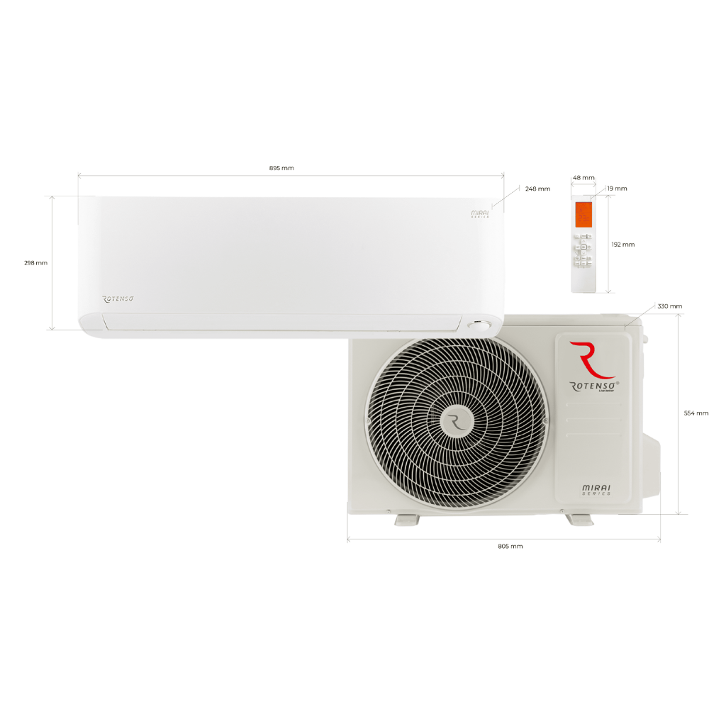 Rotenso Mirai 26 luftvärmepump Luftvärmepump - KlimaTime.se