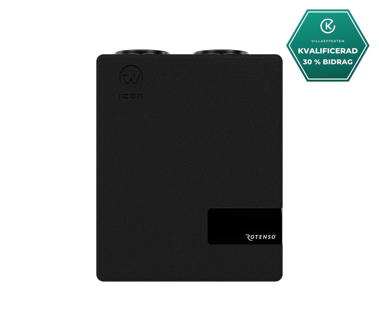 Rotenso Wentilo ICON IT350 S4 — FTX-aggregat 350 m³/h, värmeåtervinning, smart Wi-Fi-styrning FTX-aggregat- KlimaTime