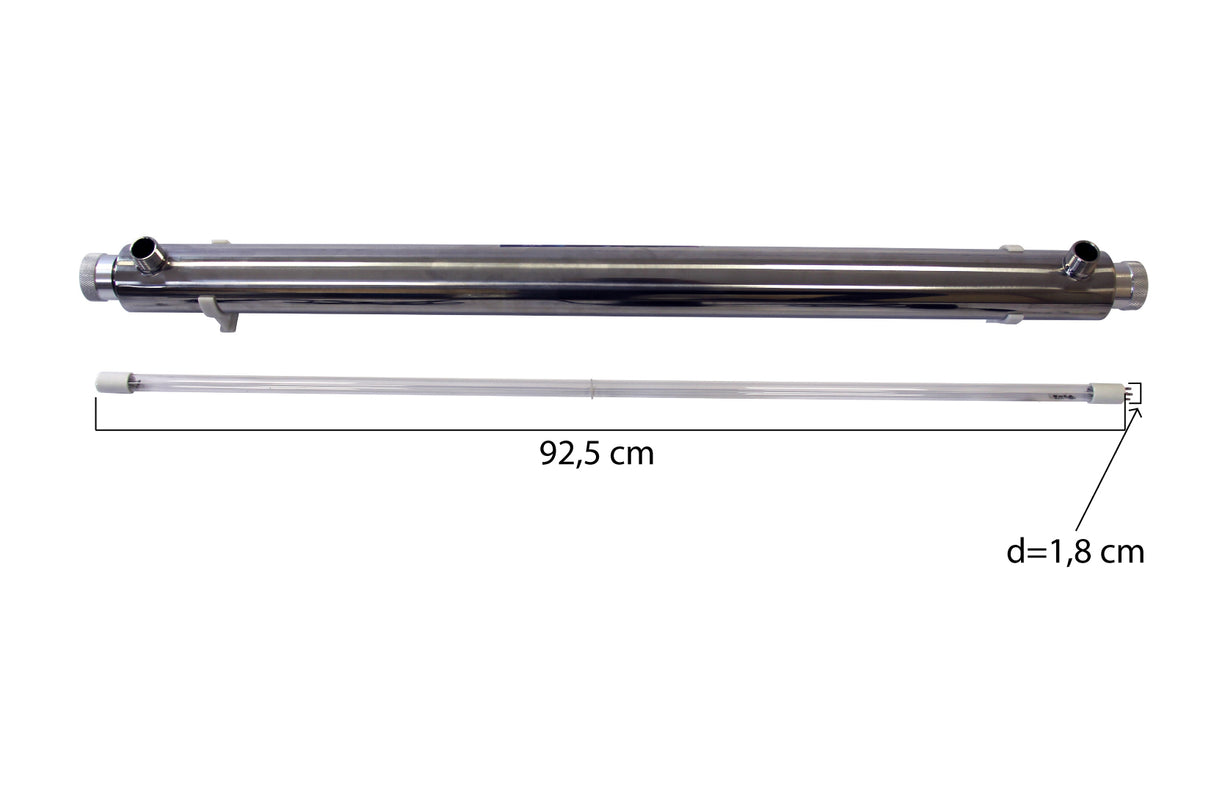 UVS45 UV-filter med måttangivelser